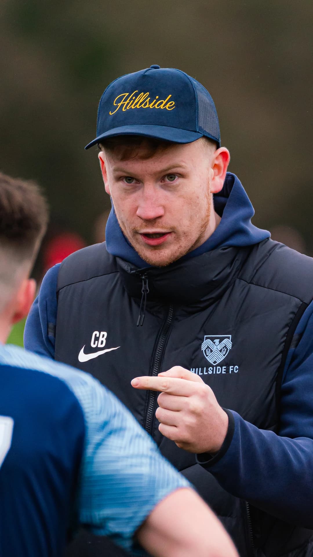 Hillside FC — matchday instructions on the touchline